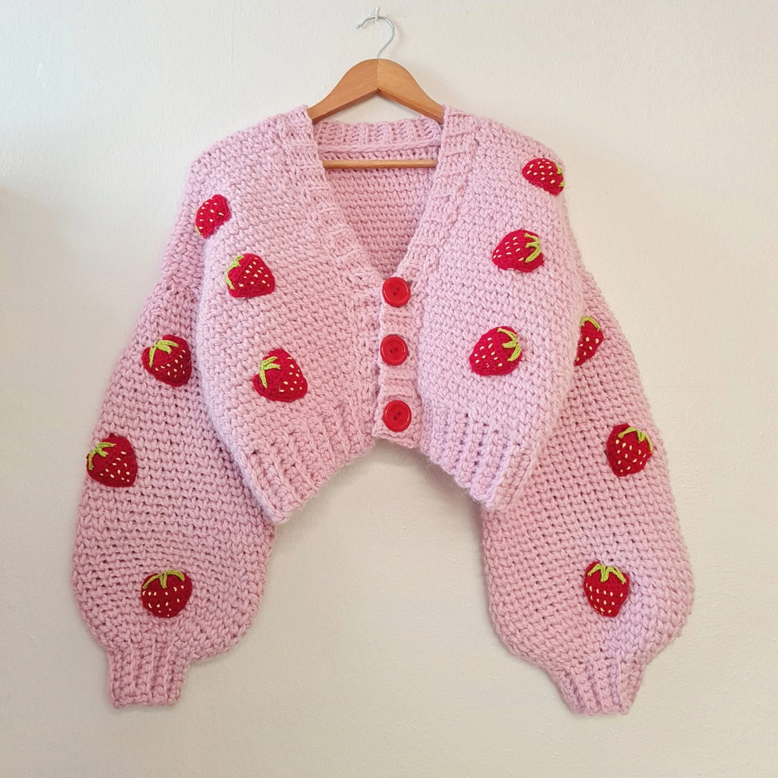Strawberry Chunky Sweater